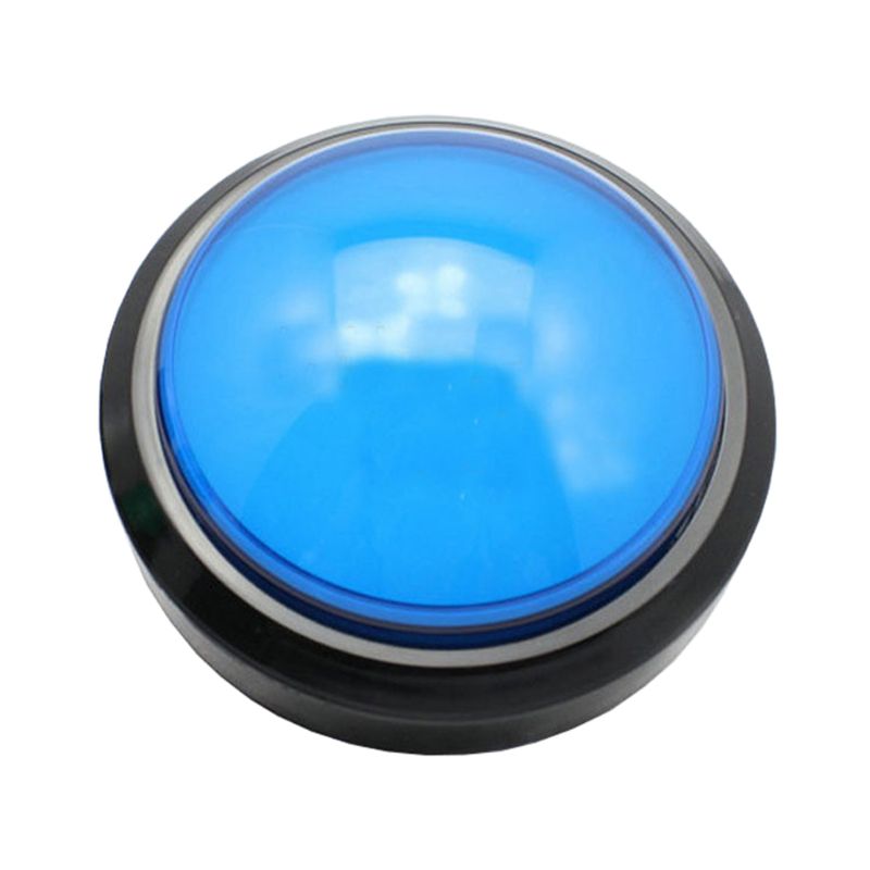 1 Cái Nút Ấn Tròn Lớn 100Mm, LED Với Microswitch, Dành Cho Máy Chơi Game Arcade Tự Làm