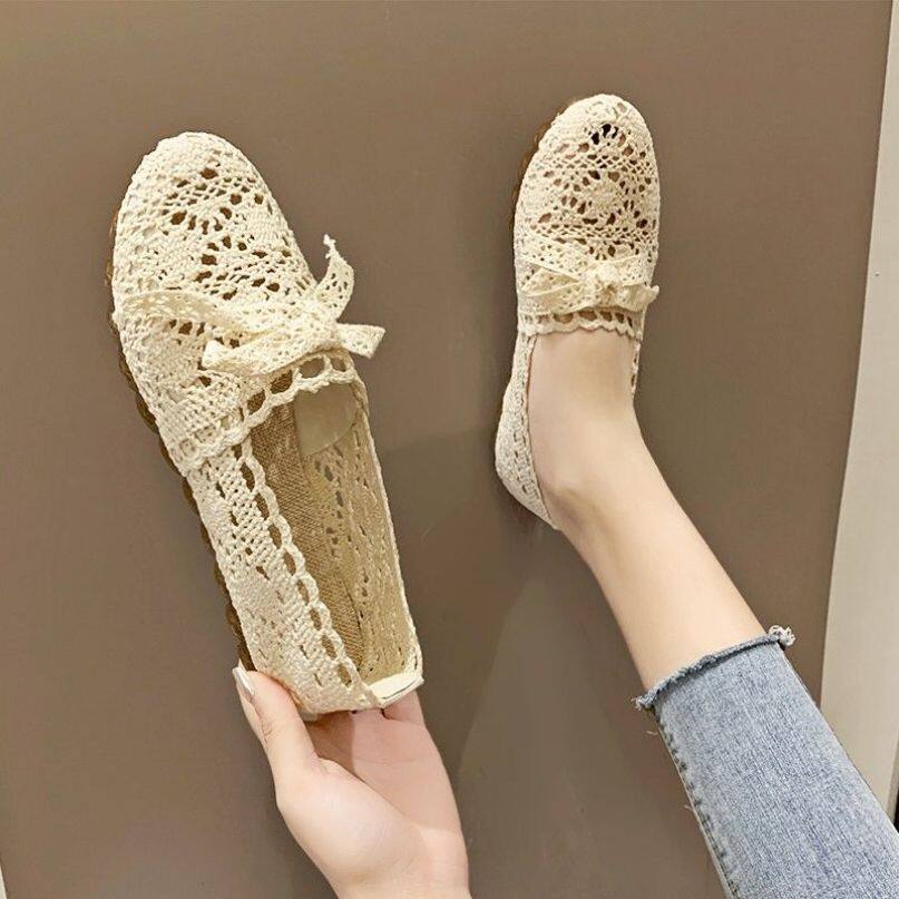 Giày Đi Thuyền Aurora, An, Bohemian, Mềm Mại, Thoải Mái, Giày Vải, Giày Công Sở, Giày Dành Cho Các Bà Mẹ, Giày Đế Mềm, Chống Trượt giá rẻ