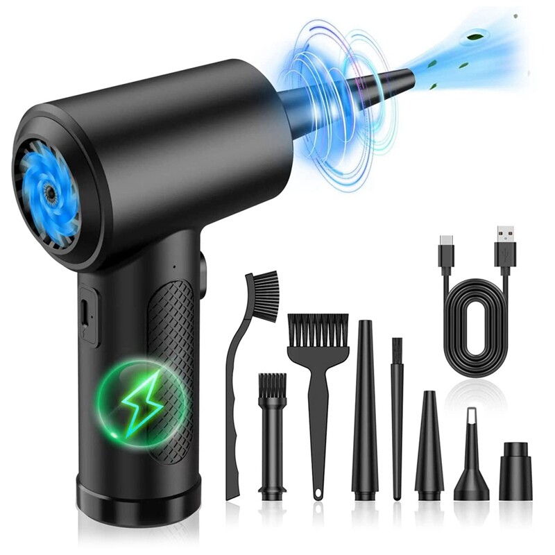Compressed Air Duster-51000RPM-Keyboard-Cleaner - Good Replace Compressed Air Can - Reusable No Canned Air Duster