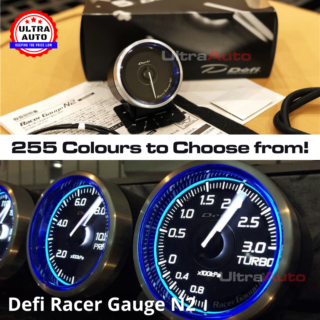 Defi Blue Racer gauge φ60 Turbo DF11504 Defi-Link Racer Gauge N2 Plus Turbo Meter - Genuine Japanese