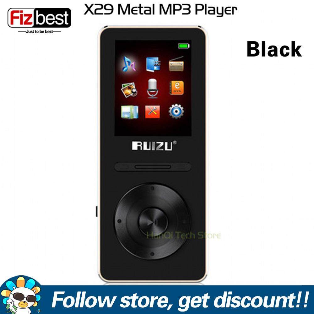 Original RUIZU X29 Aluminum Alloy Ultrathin Mp3 player 8GB Music Player With 1.8 Inch Screen Support FM Radio E-book Voice Recorder Portable Audio Player