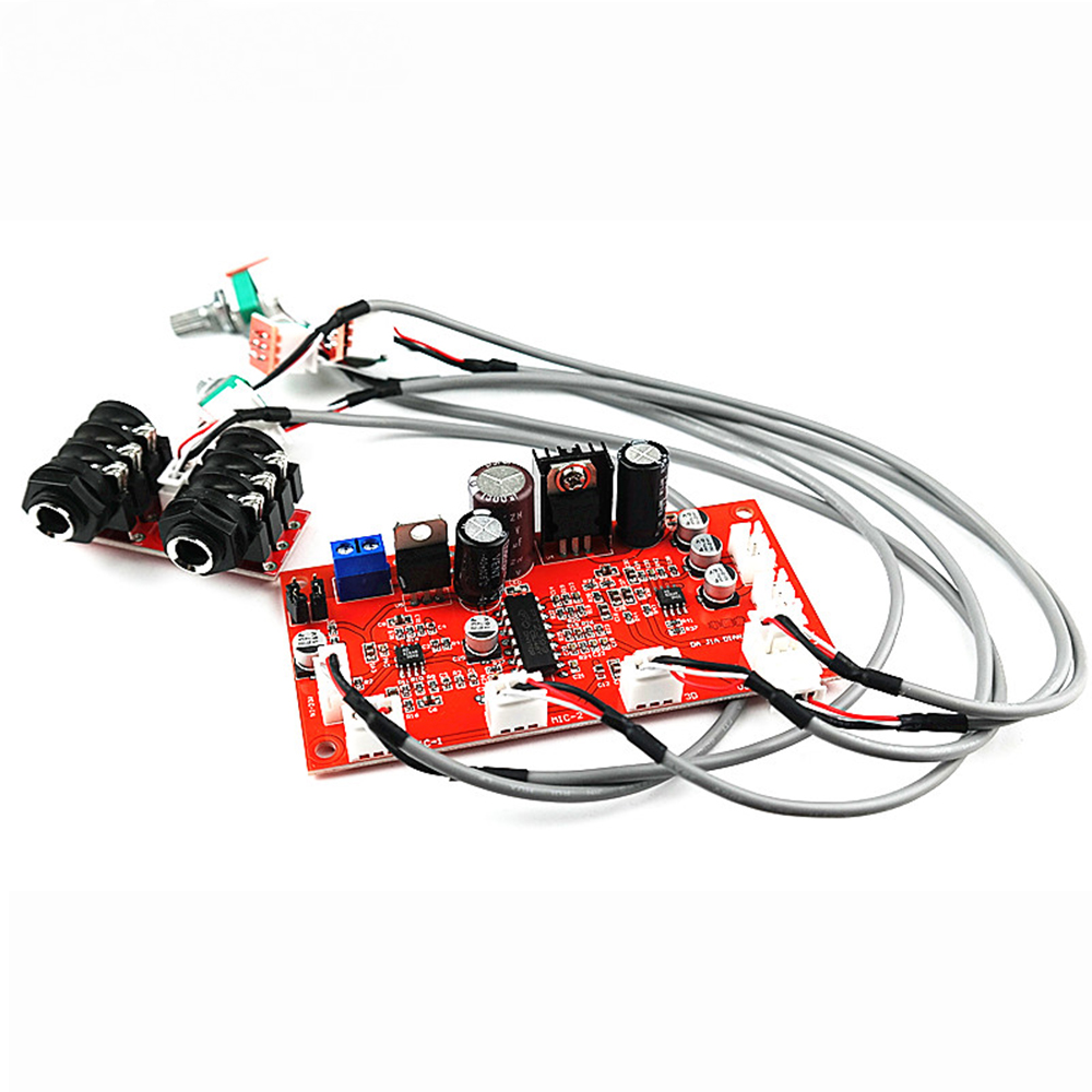 FocusAi Original Karaoke Board PT2399 Reverberation with op-amp Pre-amplification Effect Super NE5532 M65831 Microphone Board