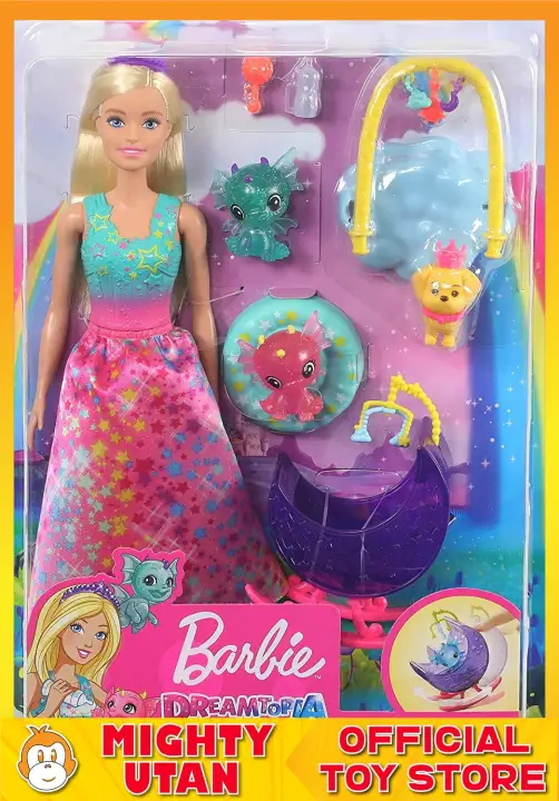 barbie dreamtopia nursery playset