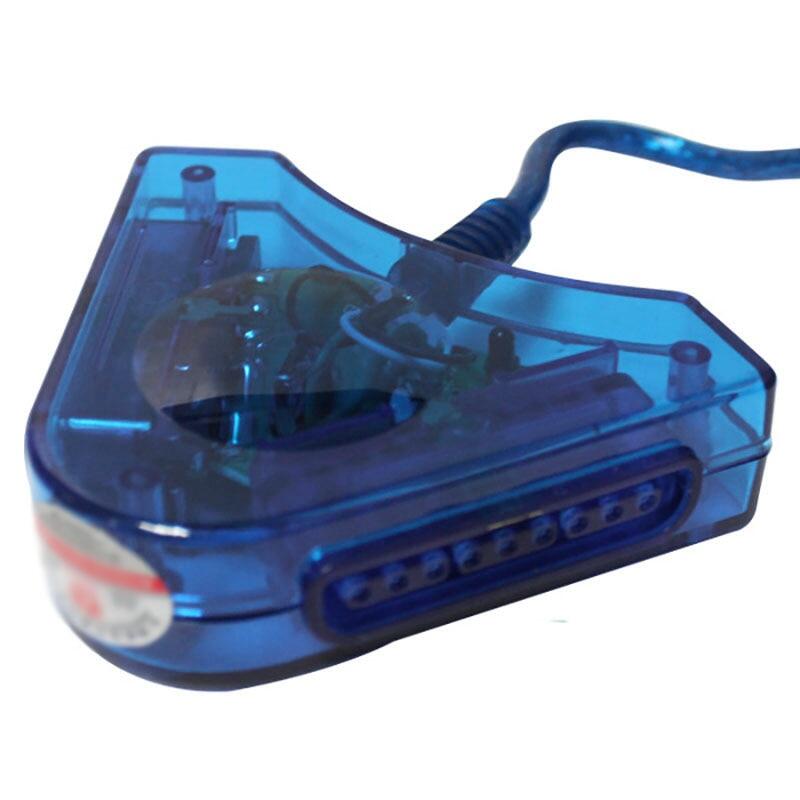 Narsta Tay Cầm Chơi Game PS2 Sang PC Cho Playstation Bộ Chuyển Đổi USB Bộ Điều Khiển USB Kép Cáp Máy Chơi Game PS2 Hấp Dẫn Tay Cầm Điều Khiển USB Máy Tính