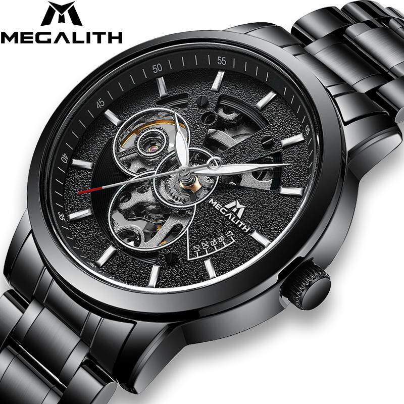 Megalithic Tomb Asli Pria Jam Merek Terkenal Luxury Automatic Jam Tangan Mekanik Tahan Air Jam Tangan Baja Penuh Jam Laki-laki Relojes Masculino