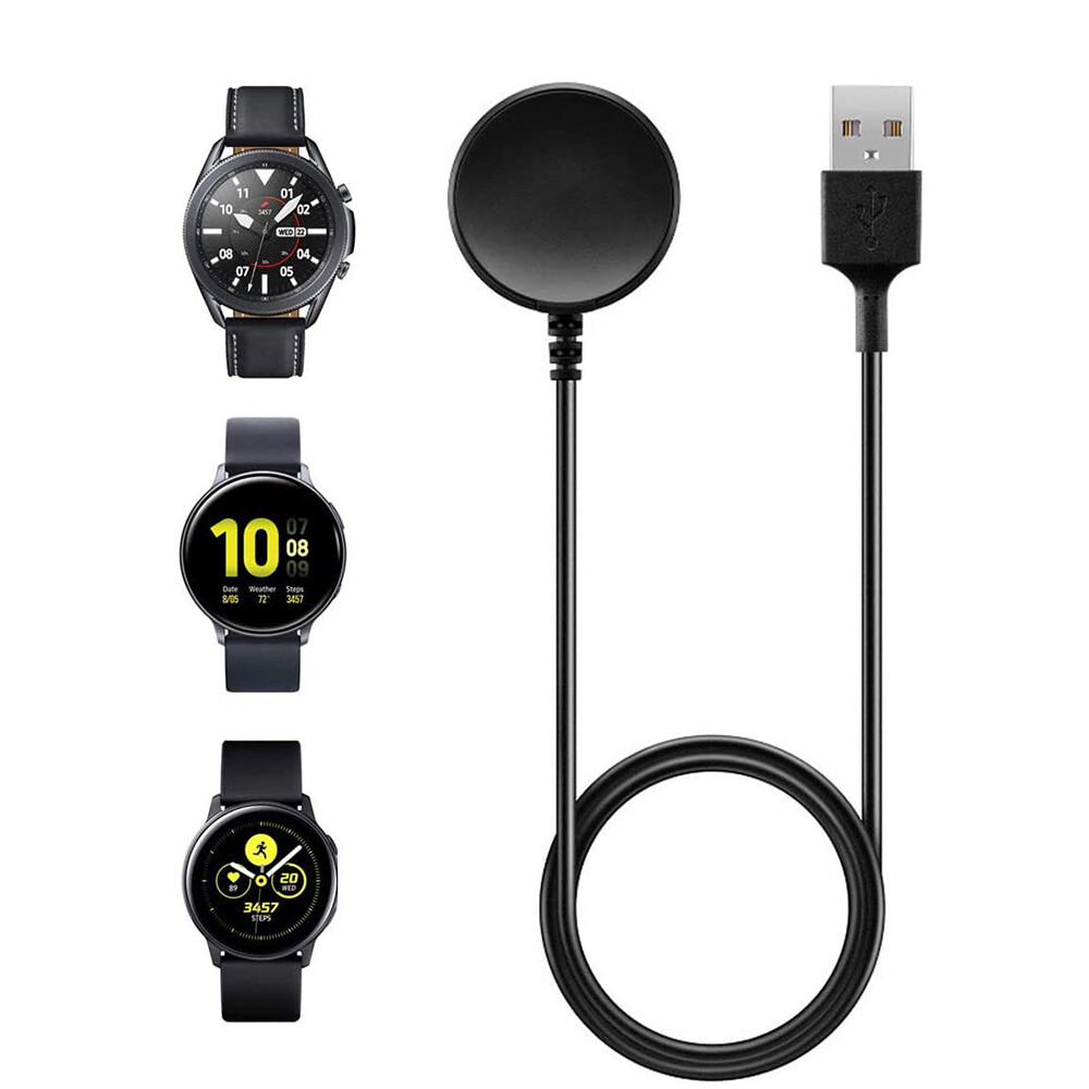 Compatible for Samsung Galaxy Watch 3 41mm 45mm Charger, Wireless Charging Cable for Samsung Active 1 & 2 40mm 44mm Smart Watch (Length: 1M)