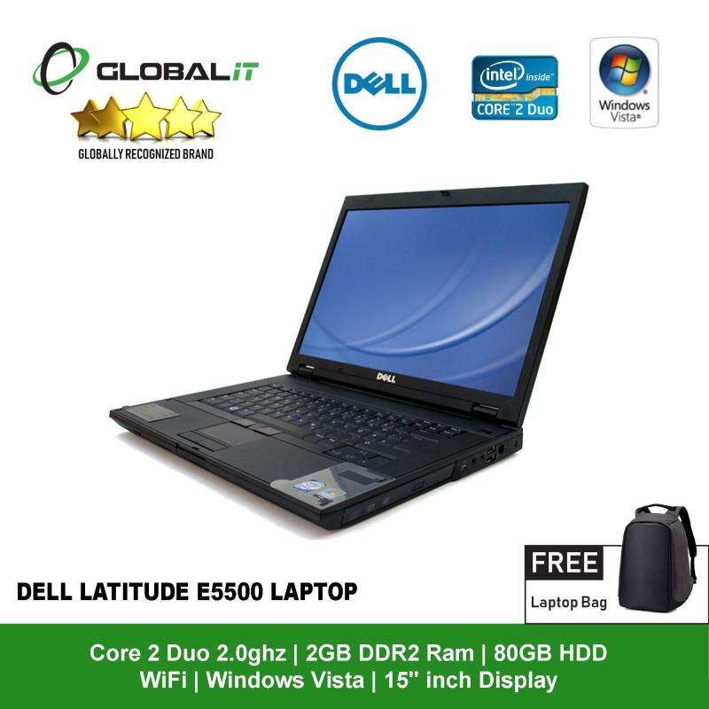 (Refurbished Notebook) Dell Latitude E5500 Laptop / 15.4 inch Screen / Intel Core 2 Duo / 80GB Hard Disk / 2GB DDR2 Ram / DVD / WiFi / Windows Vista Malaysia