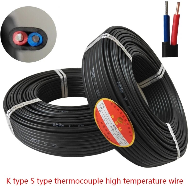 KC2X1 Compensation Wire SC2X1 K type S type Thermocouple Connect Wire High Temperature wire Temperature Measurement wire