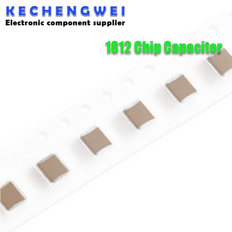 10pcs/lot smd ceramic capacitor 1812 100nf 104k 0.1uf 500v x7r 10%