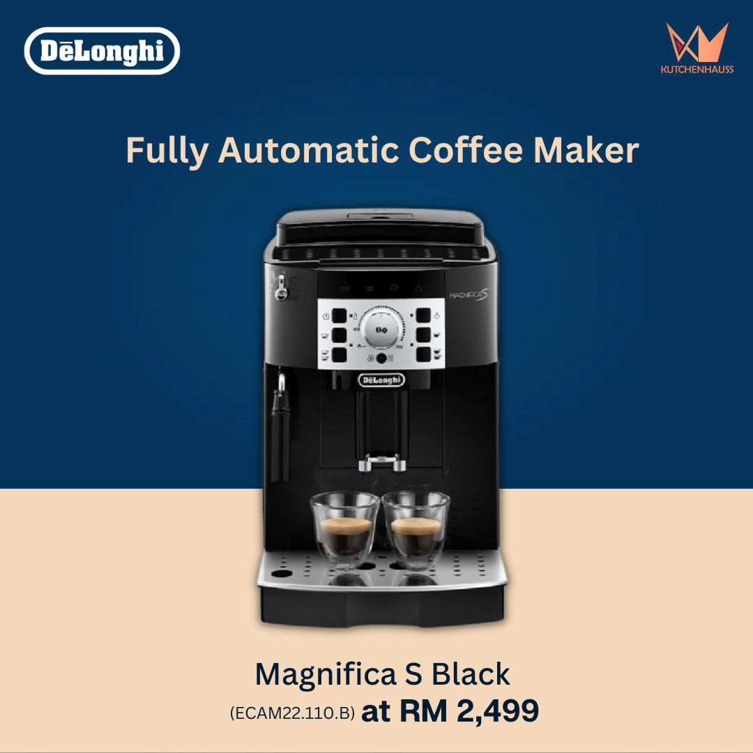 DeLonghi Fully Automated Coffee Machine Magnifica S Black ECAM22.110.B