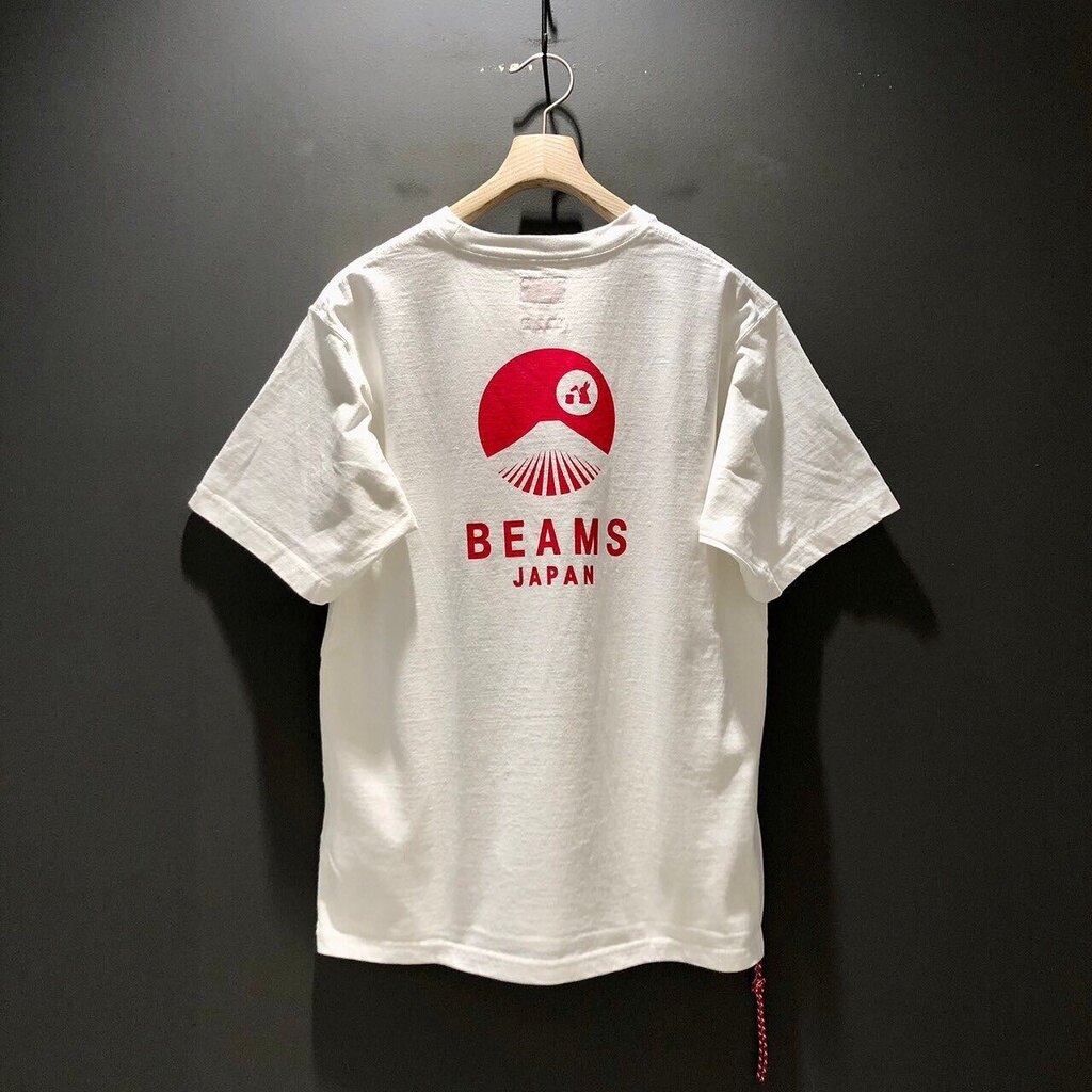 Beans japan print tee short-sleeved unisex couple t-shirt