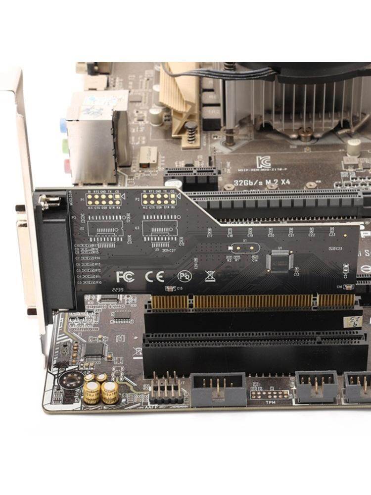 Pci Adapter Card PCI to Parallel 25Pin DB25 Printer Port Controller Expansion Card for Desktop Computer