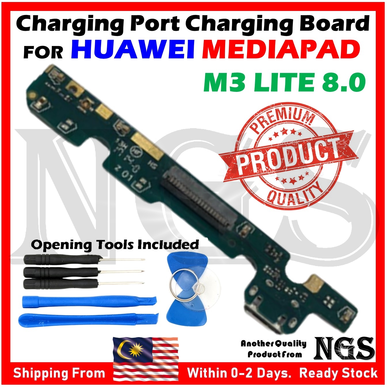 Connettore Porta Di Ricarica Flex Per Huawei MediaPad M3 Lite P2600 - Cavo Dock Board Nero - Foto 2