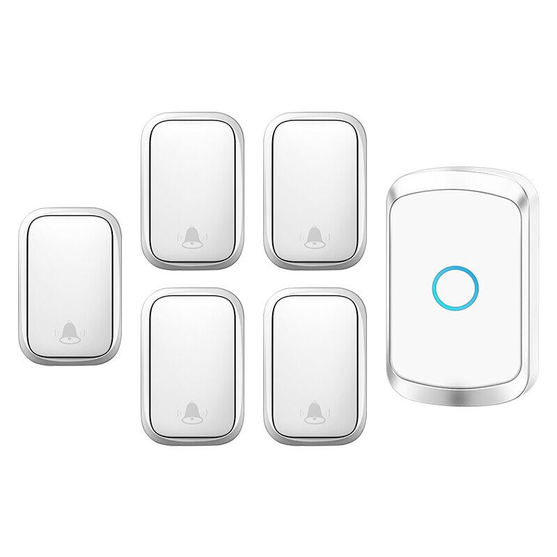 CACAZI Self-powered Wireless Doorbell Waterproof Home Door Ring Bell