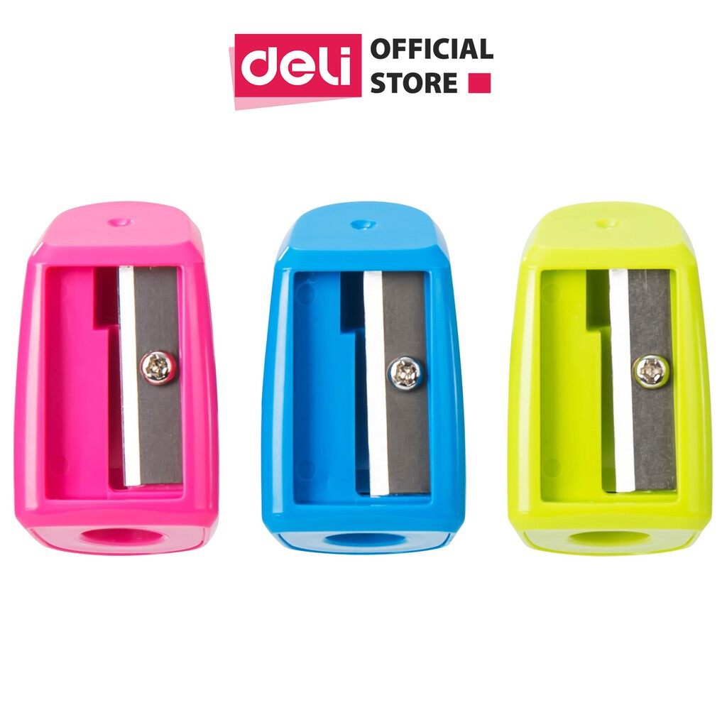 Gọt chì mini deli - hồng, xanh lá, xanh biển - combo 2 cái - e0520