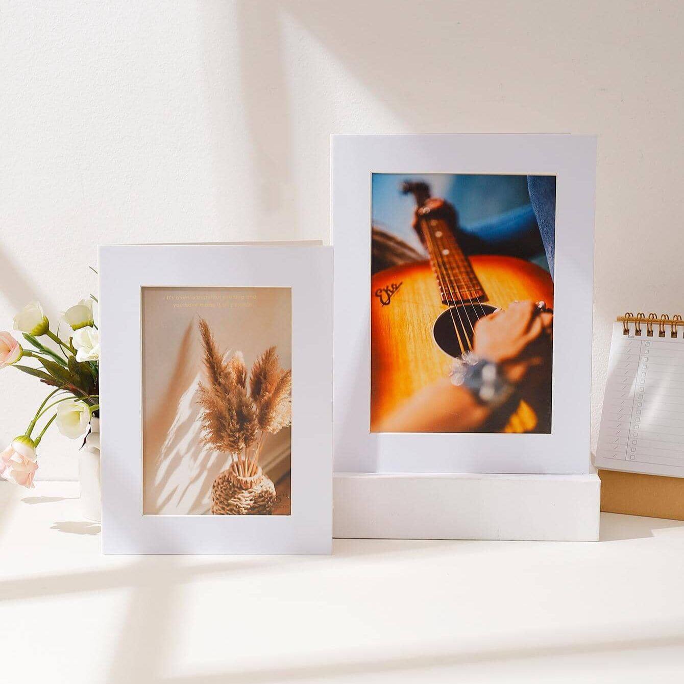 Khung ảnh bằng giấy đơn giản màu trơn cardstock khung ảnh 4R/5R