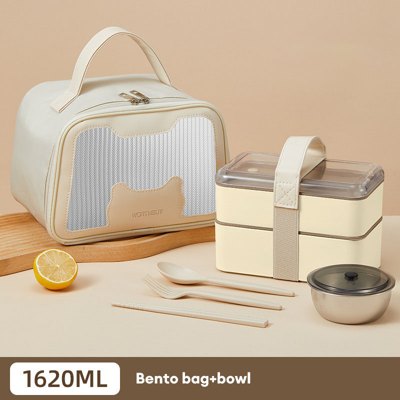 JJT plastic lunch box Perfect for carry-on, school, picnics, lunch boxes, lunch boxes food box safe for health lunch box Multi-purpose lunch box, food box, microwaveable Baby Lunch Box Free 2 layers of plastic spoons to keep the temperature
