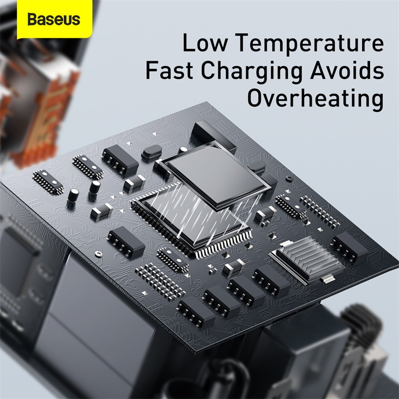 Baseus Sạc Nhanh Nhỏ Gọn 30W, USB Kép + Loại C PD3.0 QC3.0 Phích Cắm CN Mini Fast Chaging Rộng Rãi Tương Thích Dành Cho Apple Huawei Samsung Xiaomi Dành Cho Máy Tính Bảng IPad