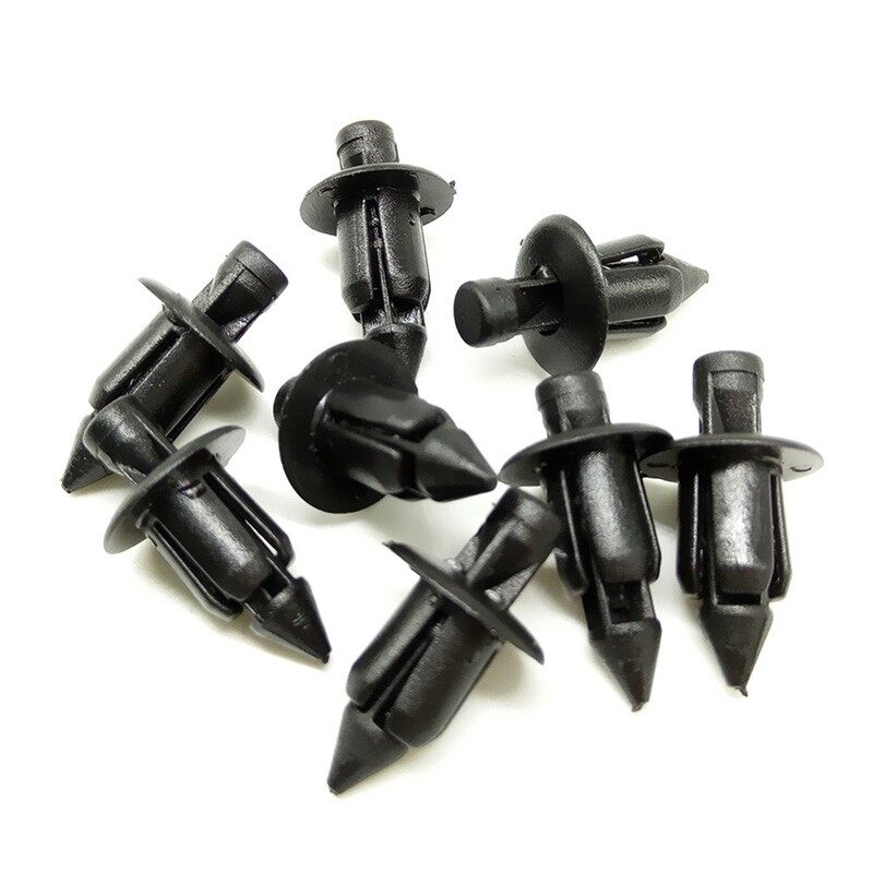 Panel Plastic Motorcycle Fairing Rivet Black Replacement Fastener Clips Set Kit