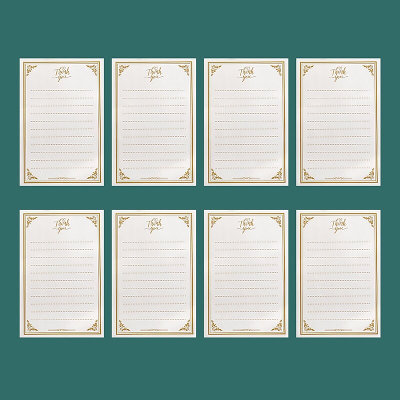5 Pcs Linen Texture Envelope Simple Retro Envelopes Set