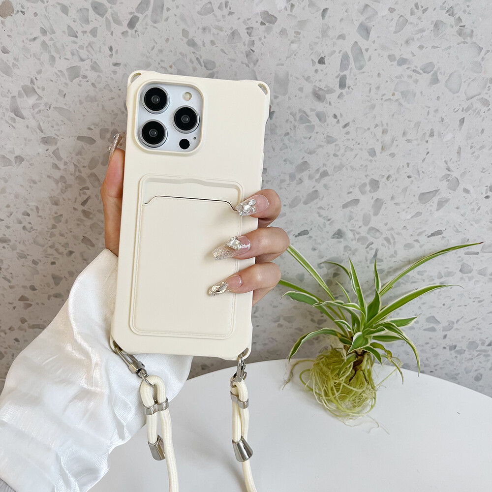 Ốp Điện Thoại Silicon Dây Đeo Cổ Cho iPhone, Ốp Lưng Kim Cương Lấp Lánh Cho iPhone 6 7 8 Plus SE 2020 iPhone XR XS MAX Iphone 11 Pro Max
