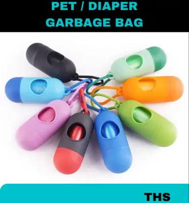 THS - Portable Diaper Disposal Plastic Dispenser Refill Roll Diaper Bag / Pet Garbage Bag / Mini Garbage bag