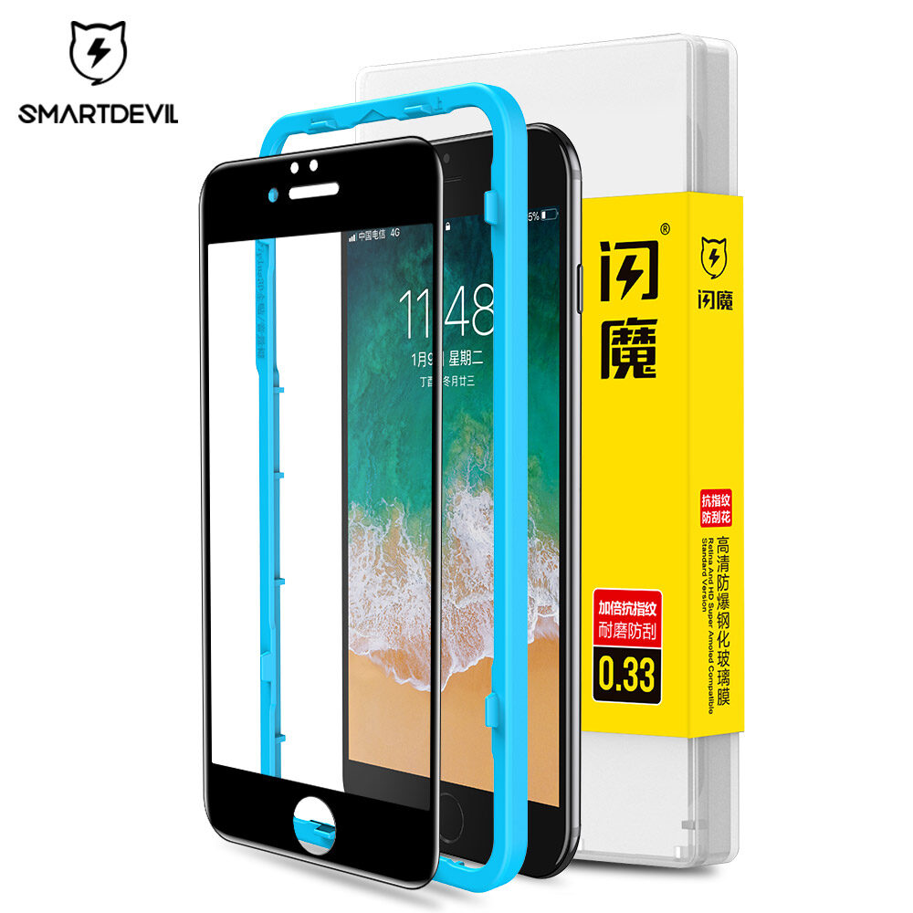 Kính Cường Lực SmartDevil Cho IPhone7 iPhone 8Plus 6S Toàn Màn Hình Bảo Hiểm Toàn Màn Hình 7Plus Vỏ Bọc Toàn Bộ IPhone6 Tất Cả Kính 8P Chống Ánh Sáng Xanh 6 Phim Điện Thoại Di Động 6Splus Bảo Vệ Phim 8P 4.7 Inch