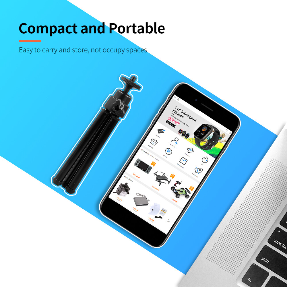 Chân Máy Webcam Di Động Webcam Mini Nhẹ, Chân Máy Cho Webcam Điện Thoại Thông Minh Giá Ba Chân Để Bàn, Giá Đỡ Điện Thoại Giá Để Bàn