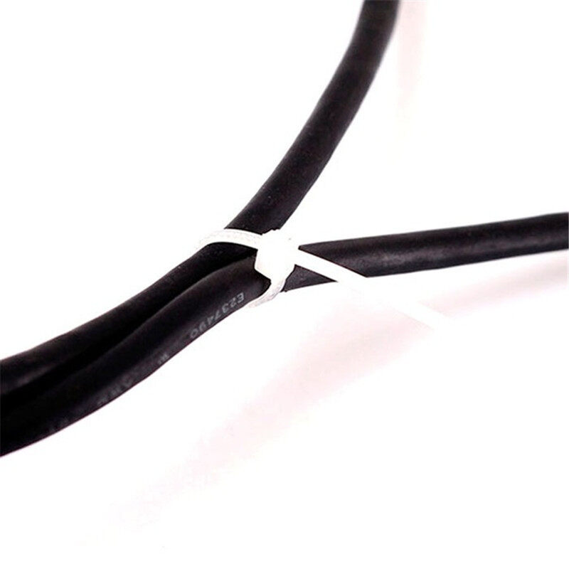 100 Chiếc Dây Cáp Nylon Tự Khóa Dây Buộc Dây Khóa Kéo Dây Cáp Nylon Tự Khóa Dây Cáp Cố Định Màu Đen Và Trắng Bằng Nhựa Dây Buộc Cáp Chắc Chắn