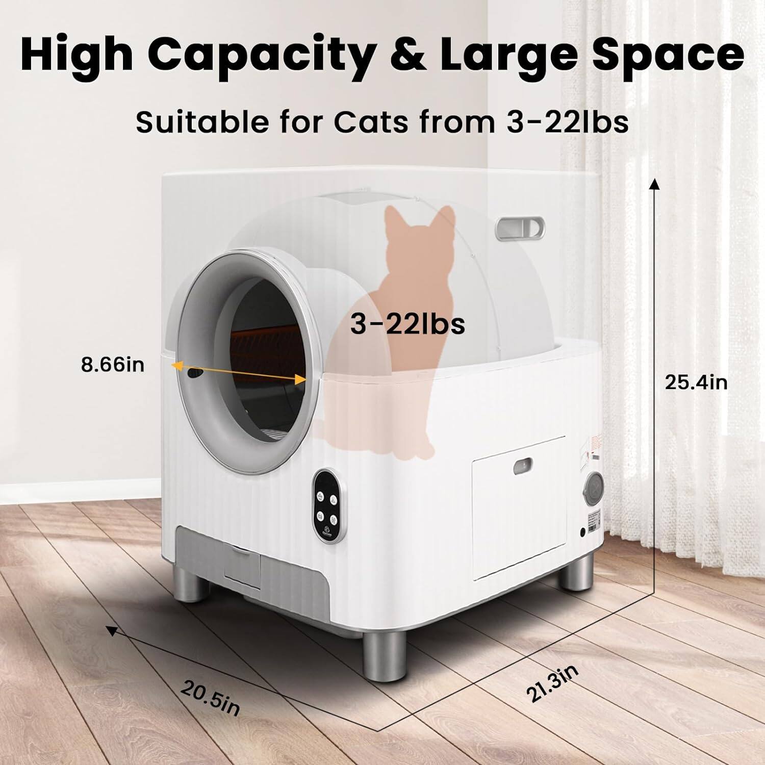 Loki Charmkit First Automatic Cat Litter Box With Air Circulation