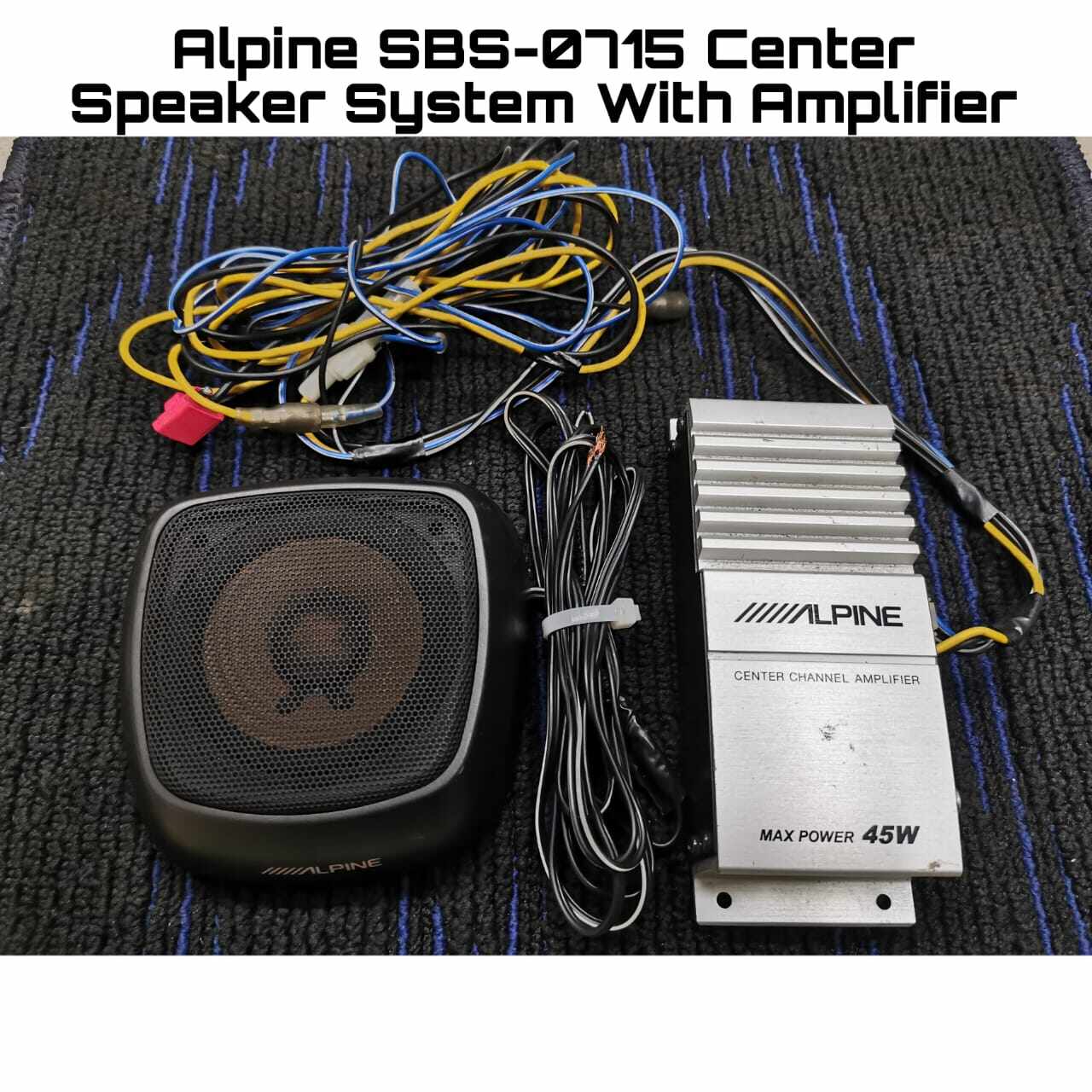 Alpine SBS-0715 Center Speaker System With Amplifier / Speker Dashboard ...