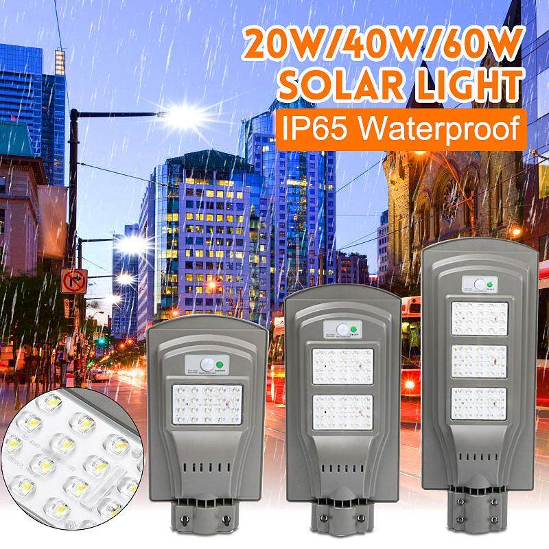 【Free Vận Chuyển + Đèn Flash Đối Phó 】Solar Dùng Gas Tường Ngoài Trời Phố Đèn CẢM BIẾN Chuyển Động Cảm Biến Đèn 20 W/40 w/60 W