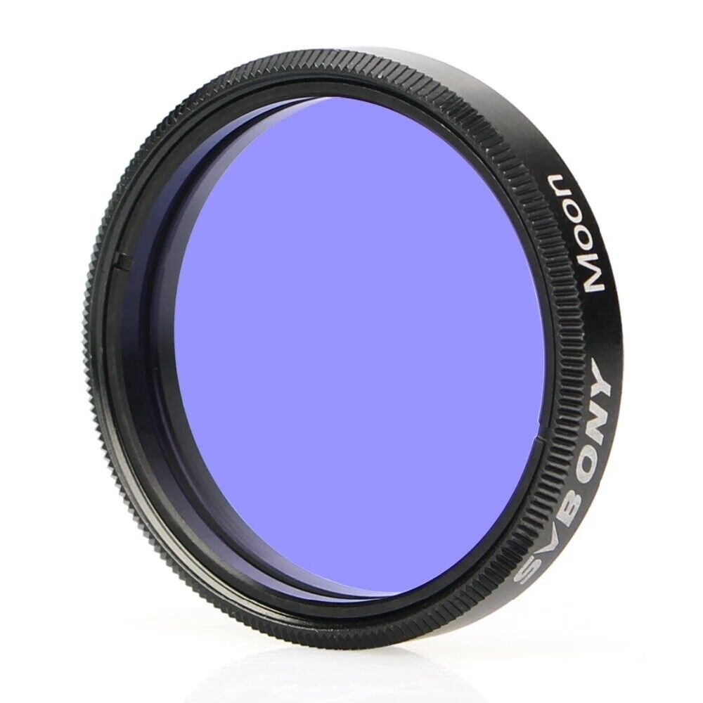 Svbony 1.25 inch Filter Pure Glass Moon Filter for Telescope Metal Frame Light Pollution Filter for Telescope Eyepiece Filter