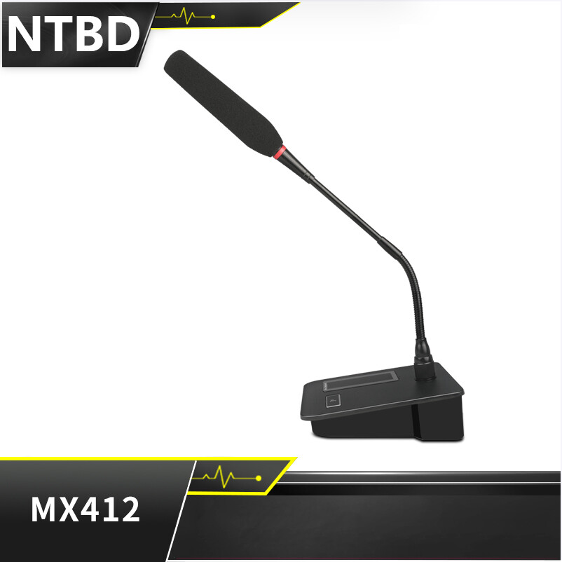 NTBD MX412 Condenser Wired Conference Microphone High Quality Gooseneck Microphone Desktop Anti-Interference for Conference Speech