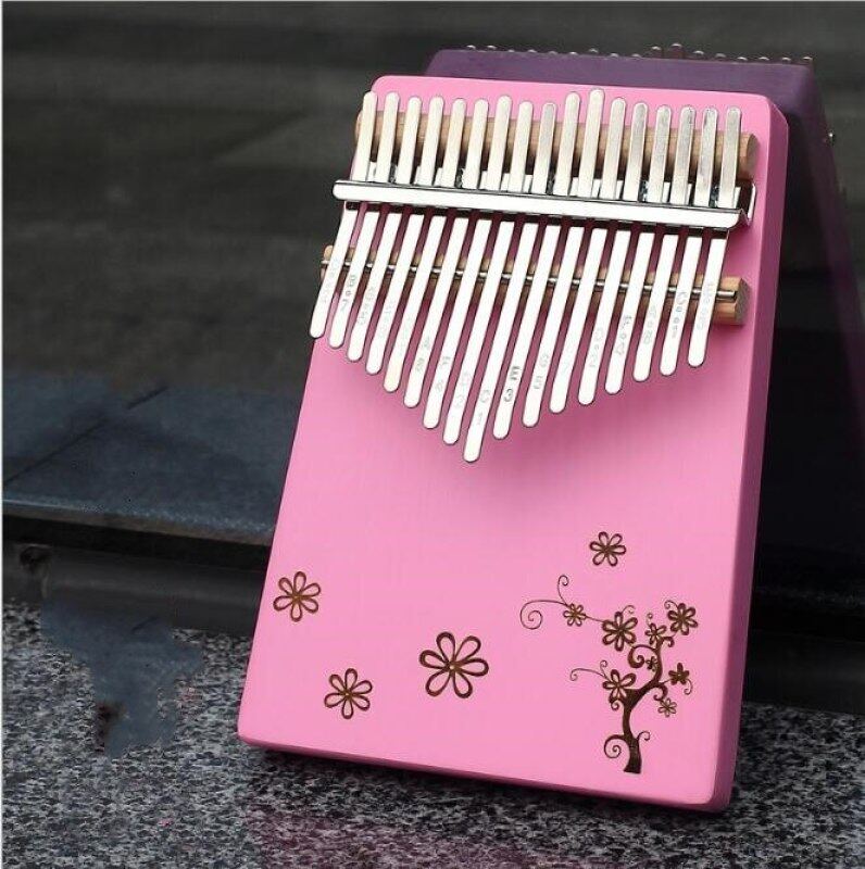 Portable Piano 17 Key Kalimba Thumb Piano By Veneer High Quality Wooden Mahogany Body Instrument Malaysia