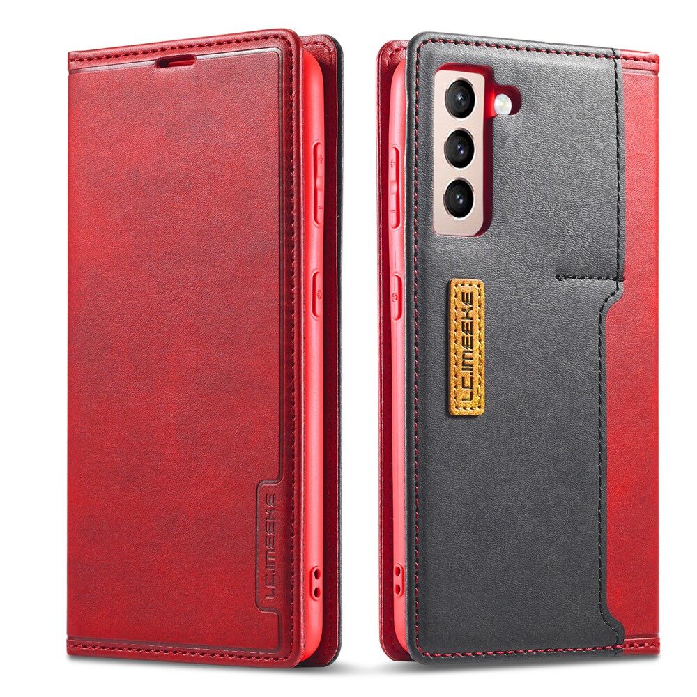 Case for samsung galaxy s21/s21 plus/s21 ultra/s21 fe luxury retro premium pu leather magnetic flip case vintage stand wallet cover bag