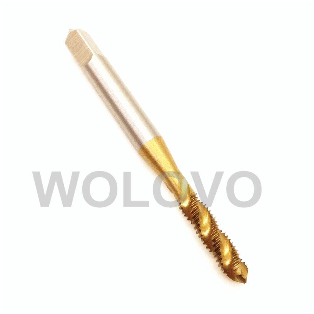 HSS Machine M4 4MM*0.7MM Spiral Screw Thread Metric Plug Tap Drill Ti Coated