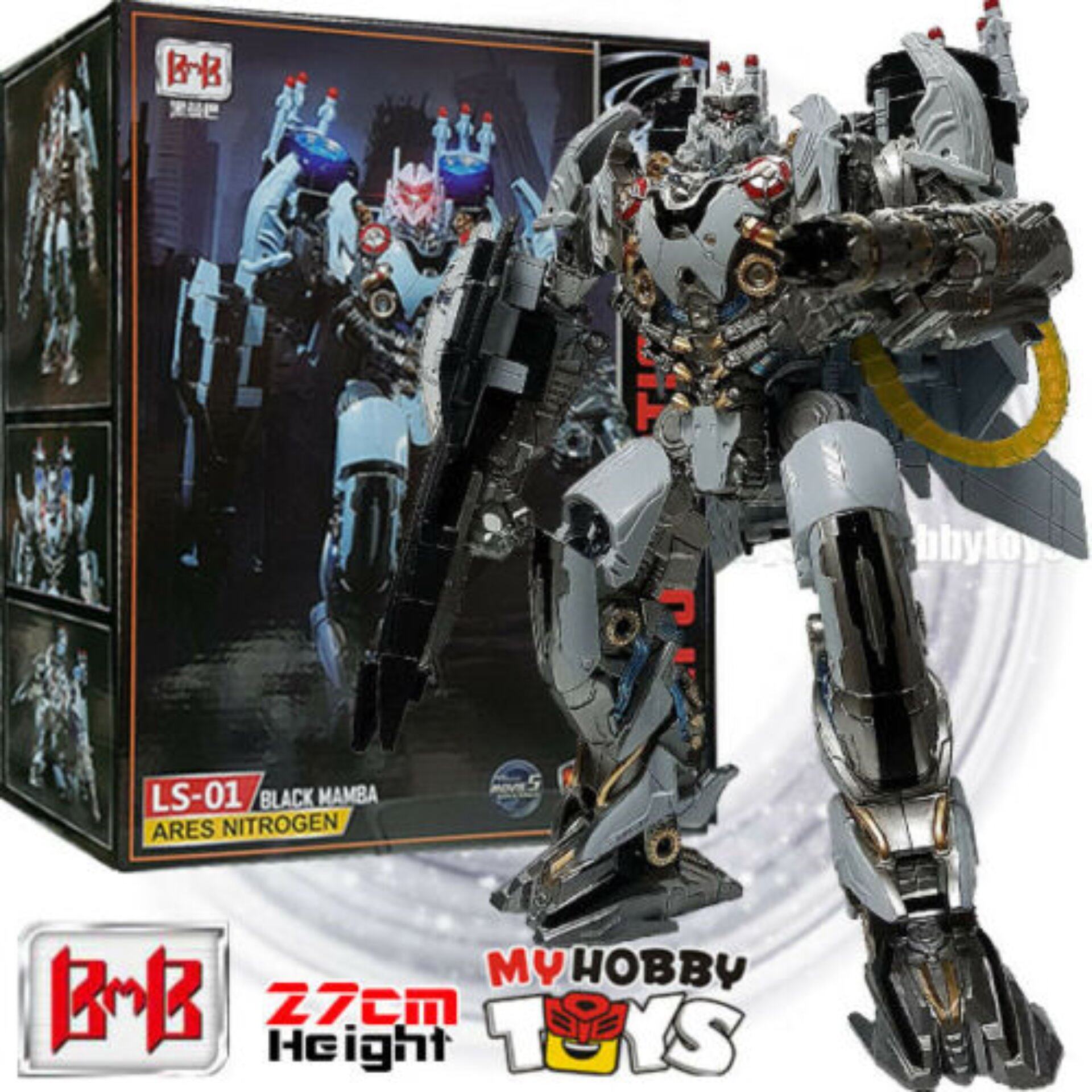 Black Mamba Transformable Robot Ls 01 Ares Nitrogen Ko Oversized Movie Tlk Nitro Lazada