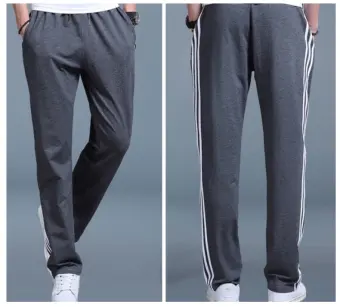 side stripe track pants men