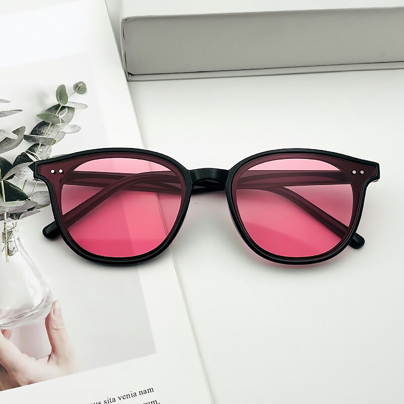 PTQ Dark Glasses High Grade Dark Green Small Frame Glasses for Women Versatile Jelly Tea Yellow Ins Polarized Sunglasses