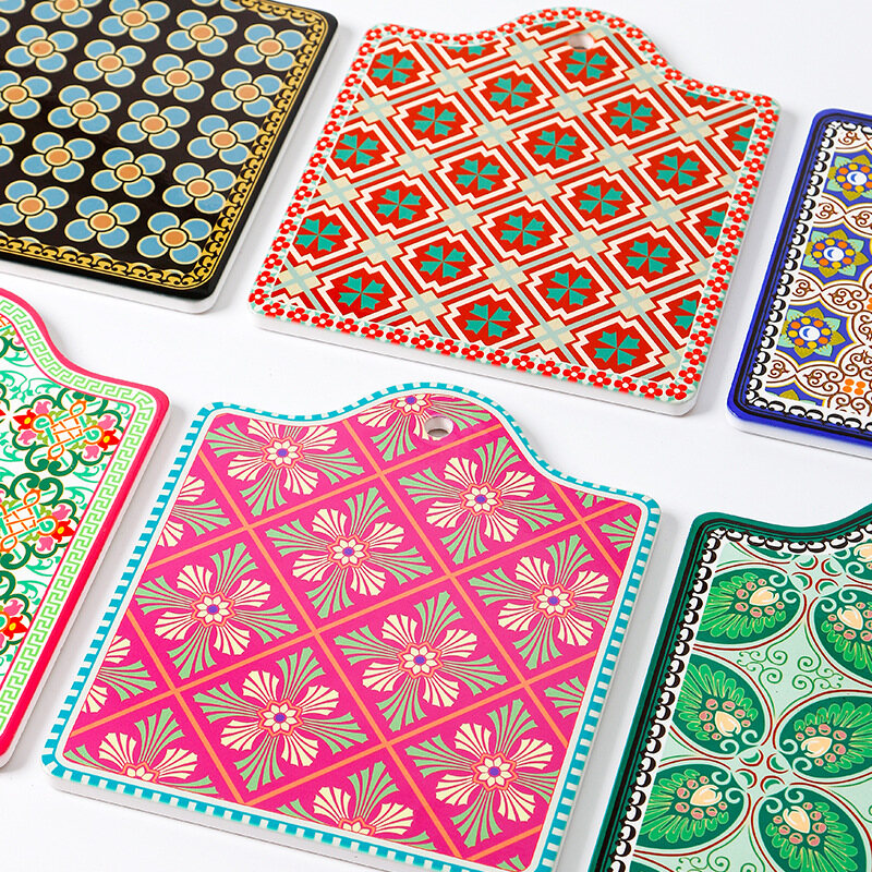 OMK Bohemian style ceramic table mat matte plate placemats & Coasters