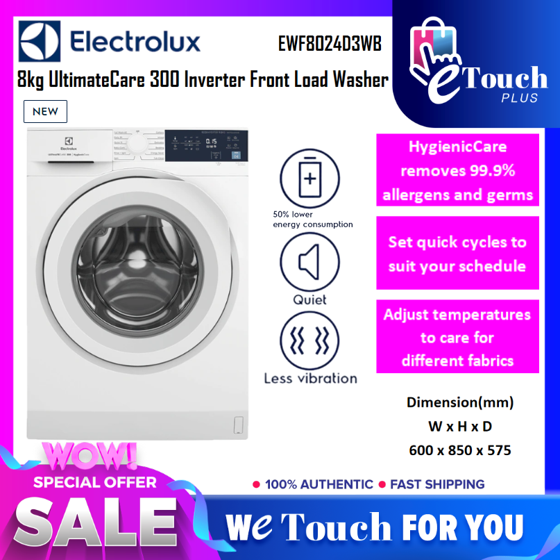 ELECTROLUX 8.0KG [ UltimateCare™ 500 EWF8024P5WB / UltimateCare™ 300