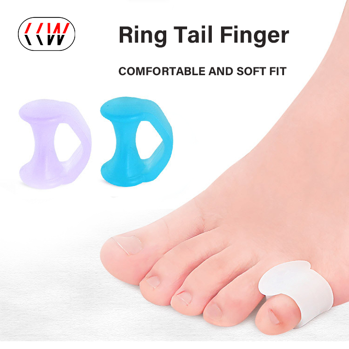 VTTO 1 Cặp Gel Silicon Ống Bọc Bắp Chân Nhỏ Bọc Gel Bảo Vệ Ngón Út Bọc Gel Bảo Vệ Ngón Chân Ngón Chân Cái