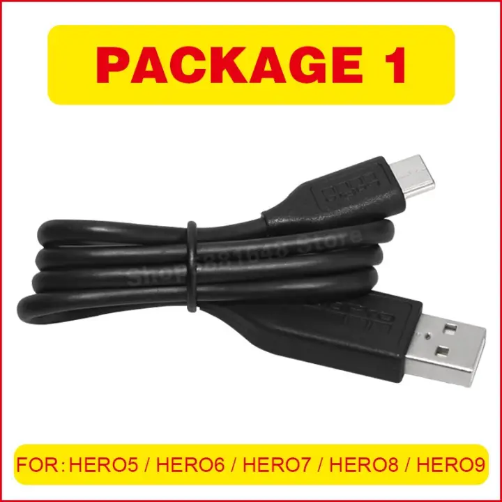 Gopro Hero 9 8 7 6 5 Hero 4 Hero 3 Hero 3 Hero Hero Lcd Herosession Accessories Original Data Cable And Charging Cable Lazada Ph
