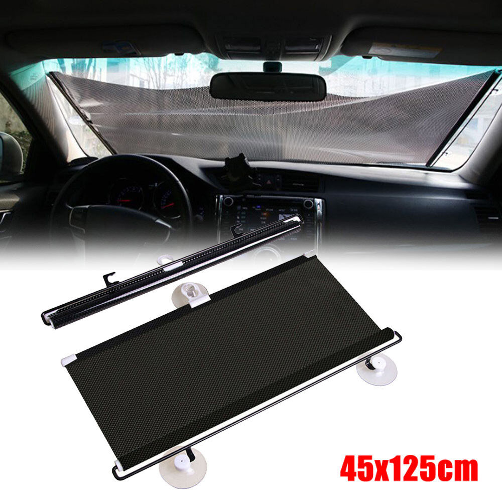 1*Universal Retractable Car Windshield Sun Shade Curtain/Anti-UV Block Sun Visor