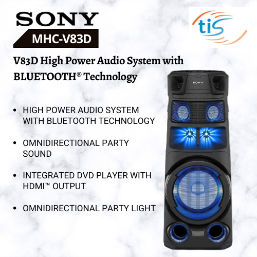 Mhc V83d Sony Audio Speaker System Buy SONY MHC-V83D Party Speaker