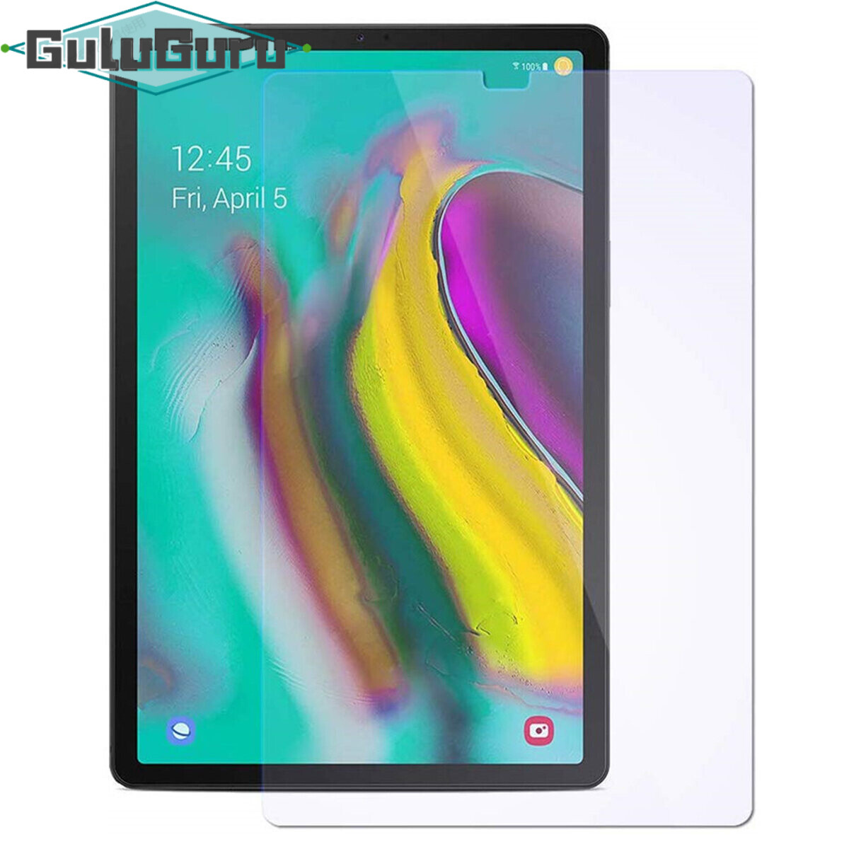 [2 Piece] FULL GLUE for Samsung Tab S7 S6 S5E S4 S3 S2 Lite Screen Protector Tempered Glass 9H HD Film, 99.9% Light Transmission, Anti-Scratch/Burst, Bubble Free, Easy Install, Perfect Touch
