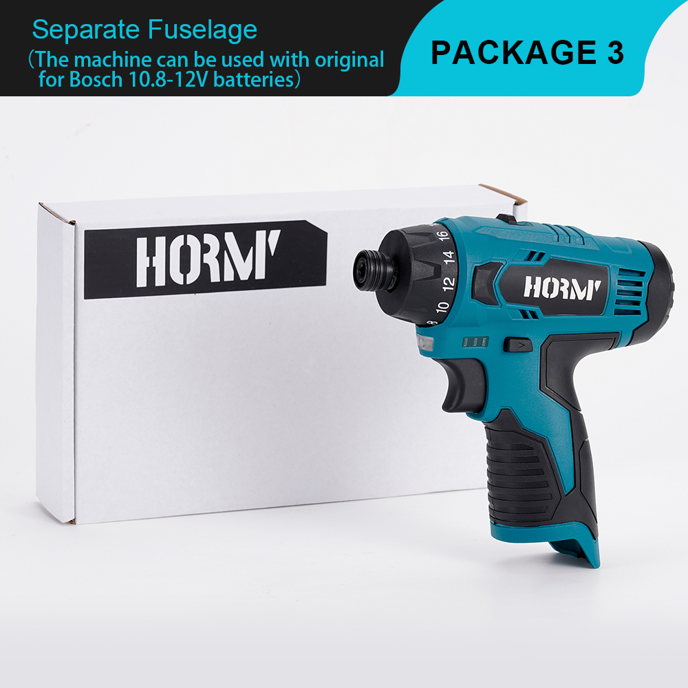 BOSCH DESIGN Cordless Drill Double Speed Electric Screwdriver Impact Drilling Screw Driver Power Tool for 12V Bosch battery