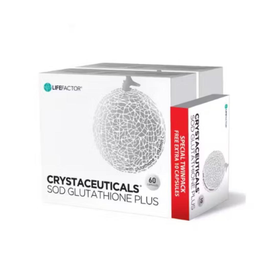 sod glutathione Advanced 30 Capsules Life factor Crystaceuticals SOD Glutathione
