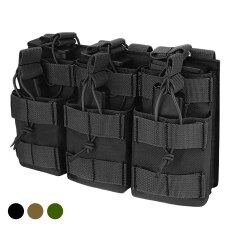 Tactical Molle Pouch Triple Magazine Pouch Double-Layer Mag Pouches Universal Cartridge Holder For M4 M14 M16 AK AR